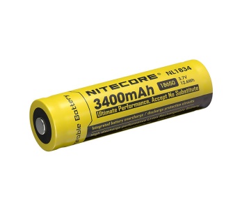 Nitecore újratölthető akkumulátor 3400 Ahm 3,7 V
